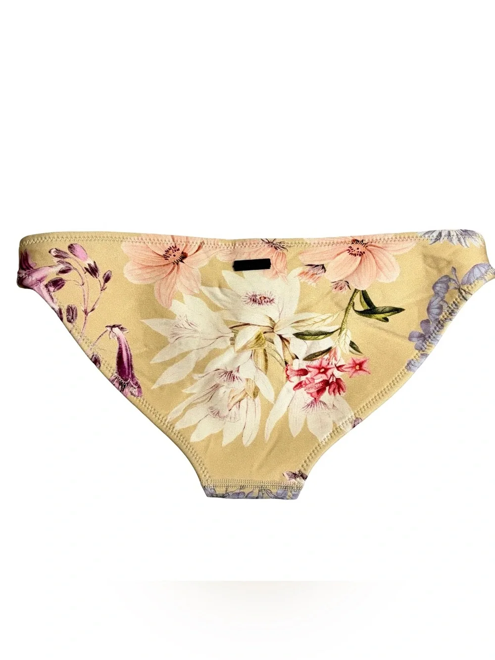 Triangl swimwear 100% Neoprene Delilah Tan Floral Bikini Bottoms Size X-Small